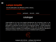 Tablet Screenshot of lampe-tempete.fr